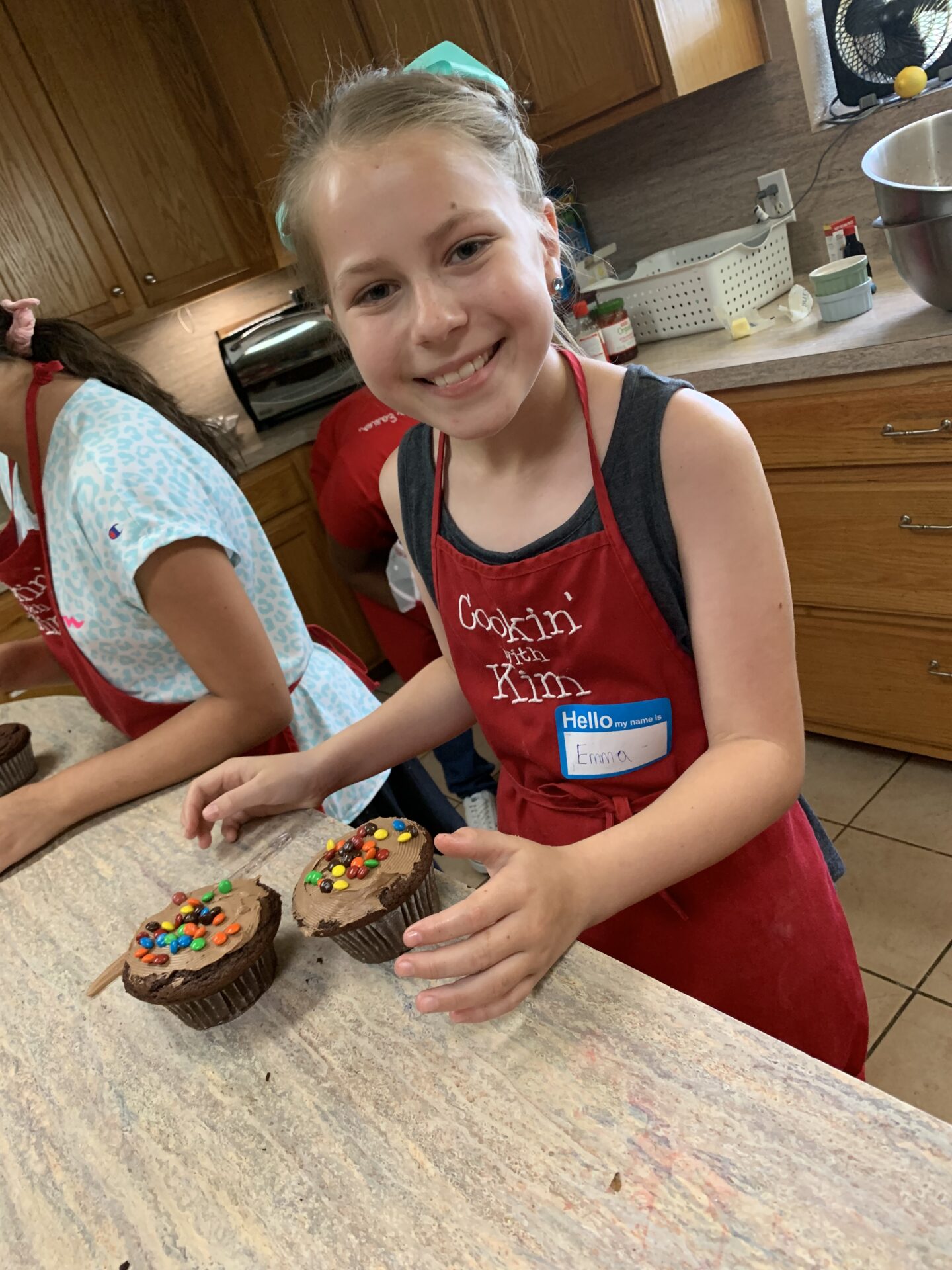 Elementary School Cooking- Chocolate, Vanilla and Strawberry Cupcakes