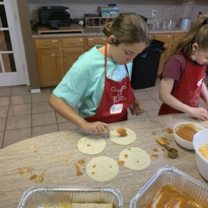 Elementary School Cooking-Cheese Enchilada